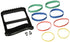 Rolyan Basic Ergonomic Hand Exerciser - Strengthening Device for Fingers, Hands, and Thumbs with 4 Pairs of Rubber Bands