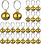 24 Sets Mixed Color Cat Bells for Pet Collar Pendant Accessories for Cats and Dogs