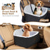 WarmInsula Dog Car Seats for Small Dogs, Detachable Dog Booster Car Seat with Storage Pockets Safety Belt, Pet Booster