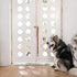 Luckyiren Brown Leather Hanging Door Bells for Dogs to Ring to Go Potty Training Doorbells Tools to Go Outside Dog