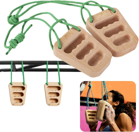 BUBEFSKD Finger Strengthening Board Compacts Wood Climbing Board Portables Fingerboard For Rock Climbing Training