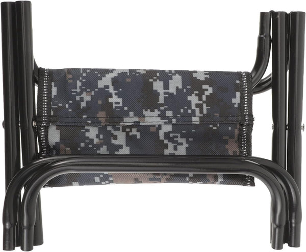 Toddmomy Portable Folding Stool Small Travel Camping Chair Lightweight Blue Camouflage Foldable