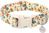 DOGWONG Female Cotton Dog Collar, Durable Soft Sunflower Design, Cute Summer Necklace for Small Medium Large Dogs