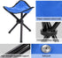 VBESTLIFE Portable Folding Tripod Chair, Oxford Cloth Steel Tube Camping Chair for Outdoor Camping Hiking Fishing
