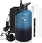 One Gallon Insulated Water Bottle, Vacuum Stainless Steel, 128 oz Leak Proof Large Jug with Paracord Handle
