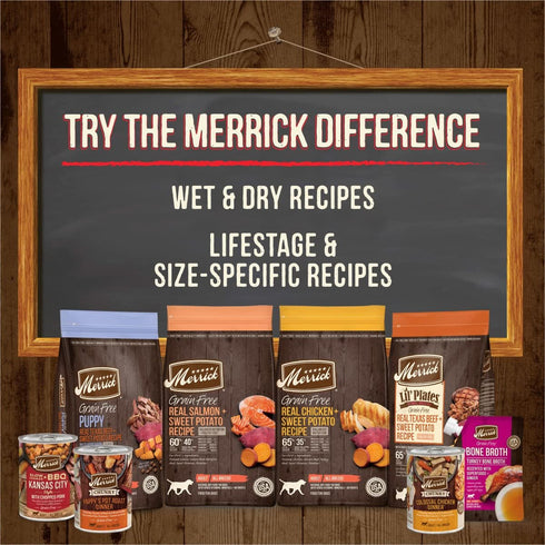Merrick Power Bites Dog Treats Big Bites, Beef and Sweet Potato Recipe, 6 oz Bag