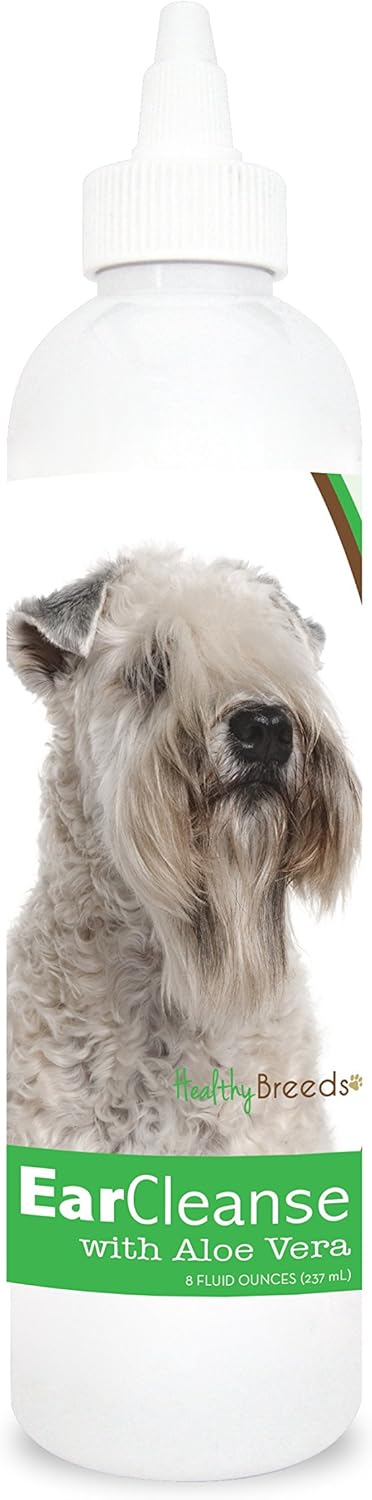 Healthy Breeds Soft Coated Wheaten Terrier Ear Cleanse, Aloe Vera Cucumber Melon, 8 oz
