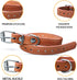 Adjustable ID Pet Collar Set of 12 or 16, Leather for Medium Large Breed Dogs, Neck 6''~18'' (S: Neck 6"~12")