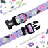 QQPETS Adjustable Soft Dog Collar with Print Flower Pink Multicolor Patterns for XS Small Medium Large Pets