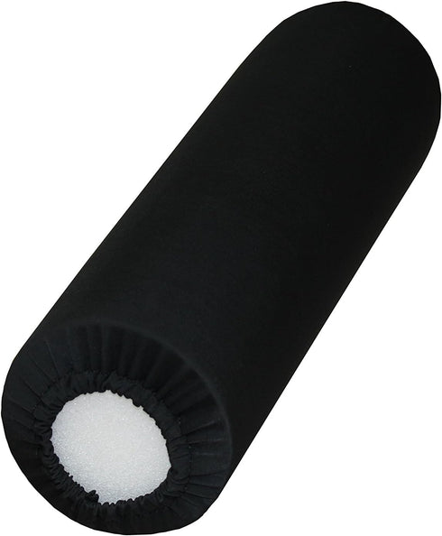Rehabilitation Advantage Black Fabric Foam Roller Cover, 18" Long, Cover Only