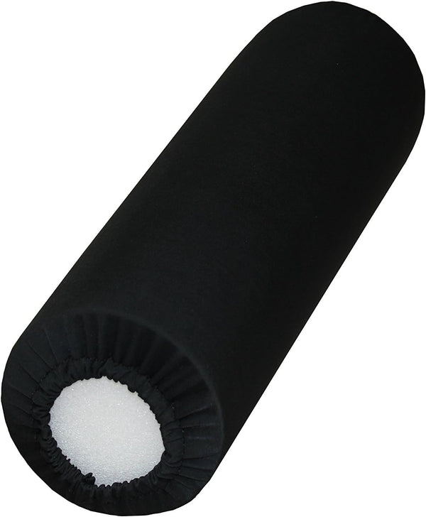 Rehabilitation Advantage Black Fabric Foam Roller Cover, 18" Long, Cover Only