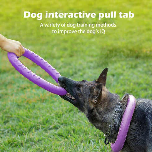 Indestructible Dog Flying Disc Floating Ring Toys, Durable Chew Toys for Pool, Catching, Grabbing, Tossing