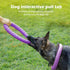 Indestructible Dog Flying Disc Floating Ring Toys, Durable Chew Toys for Pool, Catching, Grabbing, Tossing