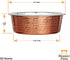 Neater Pet Brands Hammered Decorative Designer Bowls - Luxury Style Premium Dog and Cat Dishes (Medium, Copper)