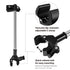 Flexzion Bicycle Umbrella Clamp Holder Mount, Universal Connector for Handlebar, Wheelchair, Stroller, Adjustable