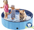 Eooqi Foldable Dog Pool, Portable Pet Bath Tub and Kiddie Swimming Pool,