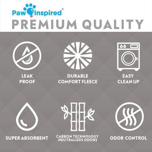 Paw Inspired Washable Guinea Pig Cage Liners, Fleece Bedding for Small Animals, Bamboo Charcoal Odor Control Pee Pads