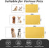 Yellow Pet Feeding Mat, 12"x 19" Absorbent Dog Mat for Food and Water, Easy to Clean for Messy Drinkers
