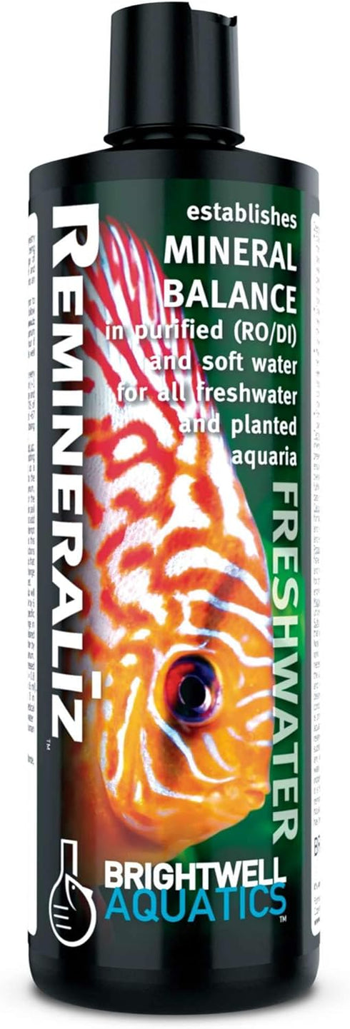 Brightwell Aquatics Remineraliz - Adds Minerals to Distilled Water for Freshwater Aquarium Use 250-ml
