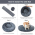 Dog Bed for Small Medium Large Dogs - 20 inch Calming Bed - Washable Round Cozy Soft Pet Bed with Slip-Resistant Bottom