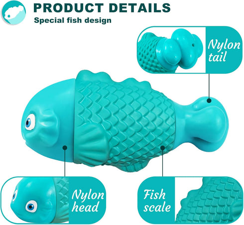 Dog Chew Toys for Aggressive Chewers - Indestructible Tough Squeaky Toys for Large Dogs, Super Chewer, Heavy Duty