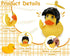 2.75 Inch DS. DISTINCTIVE STYLE Middle Finger Rubber Duck Yellow Rubber Duck with Propeller Helmet Funny Car Ornaments