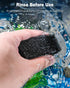 Pawfly 4 Pcs Replacement Filter Pads for 3-10 Gallon Internal Aquarium Filter, Black Bio Foam for Water Filtration,