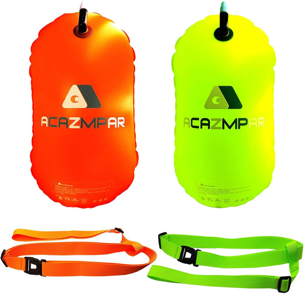 Swim Buoy for Open Water Training, Highly Visible Float for Swimming Triathletes, Kayakers, and Snorkelers