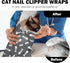 27.6"Cat (6-10 lbs) Grooming Wrap, Self Adhesive Cat Wrap for Cutting Nails, Anti-Escape Calming Cat Swaddle Wrap