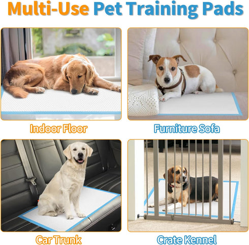 1318 100/Counts Bolux Dog and Puppy Training Pads, Disposable Dog Pee Pads, Ultra Absorbent & Leak-Proof Pet Underpads