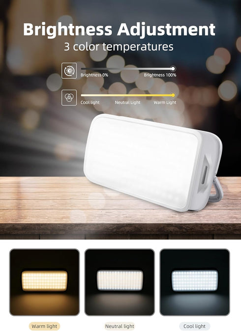 Portable 1500LM LED Camping Lantern, 10000mAh Rechargeable Power Bank, IPX4 Waterproof Tent Light for Camping
