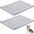 Mifoci 2 Pcs Dog Potty Tray Mesh Puppy Training Pad Holder Floor