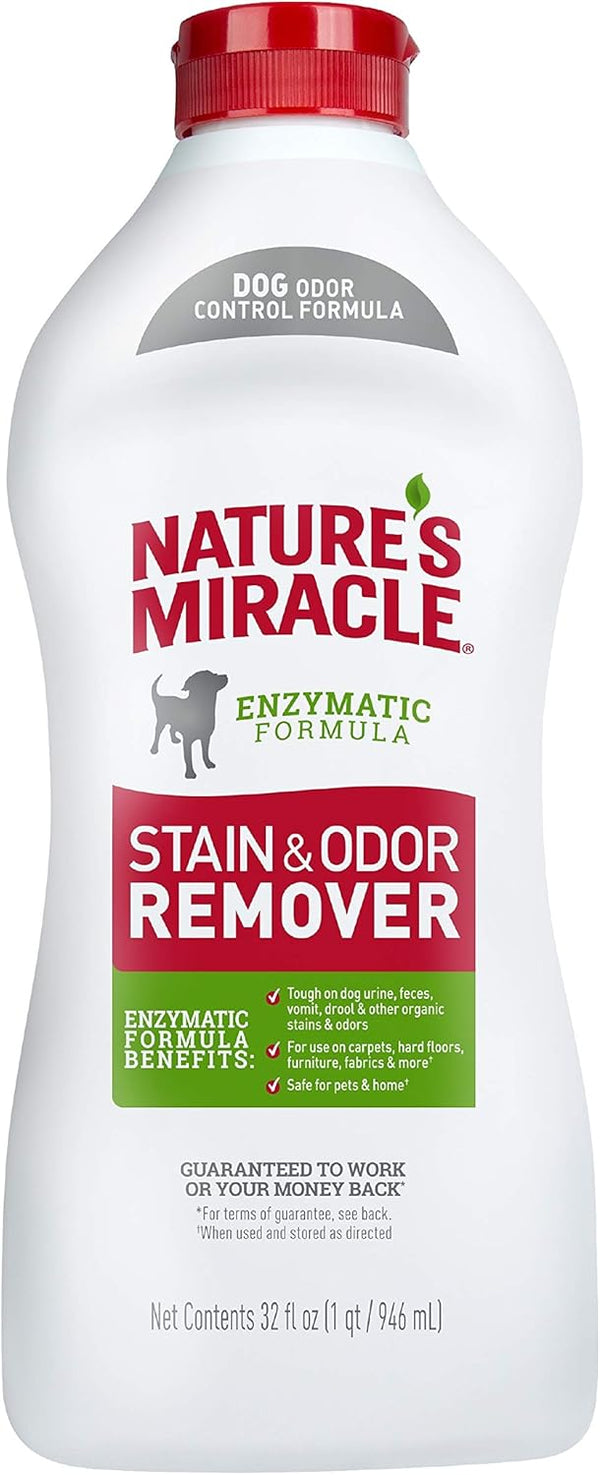 Nature's Miracle Stain and Odor Remover Dog 32 Ounces, Odor Control Formula,