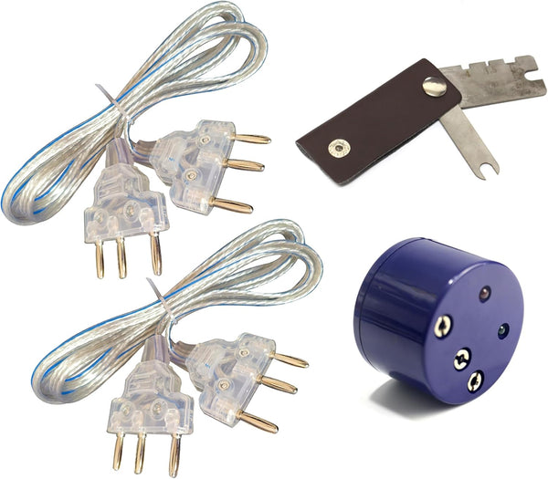 LEONARK Fencing Saber Foil Epee Body Cord Kit with Wire Mask, Tester Beeping Box, Fencing Tools