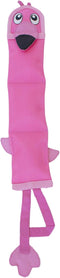 Outward Hound Fire Biterz Flamingo Plush Interactive Dog Toy, Large, Firehose Material