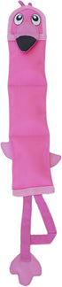 Outward Hound Fire Biterz Flamingo Plush Interactive Dog Toy, Large, Firehose Material
