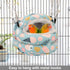 Bird Nest House Winter Warm Bird Bed Hanging Hammock Snuggle Hut for Parakeets Budgies Cockatiels Conures Quaker Parrot (Small, Blue)