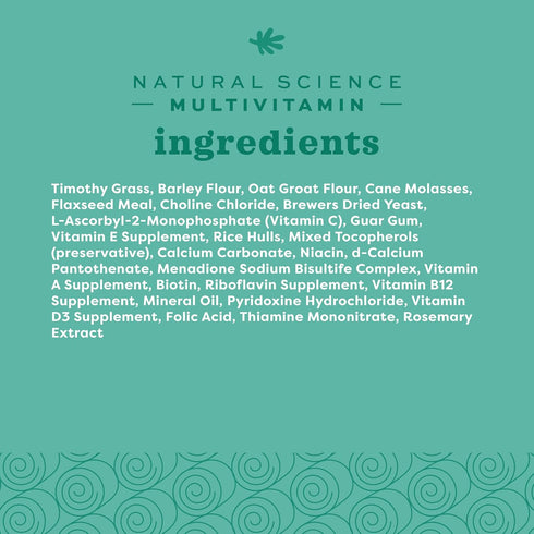 Oxbow Animal Health Natural Science Multi-Vitamin, 4.2 oz Bag for Rabbit & Guinea Pig, High Fiber Supplement