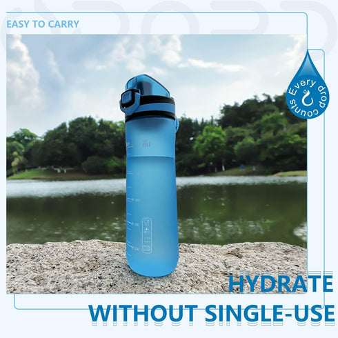 Opard Sports Water Bottles 20/24 Oz - BPA Free Leak Proof Tritan Plastic Bottle with Flip Top - Kids Water Bottle Fast