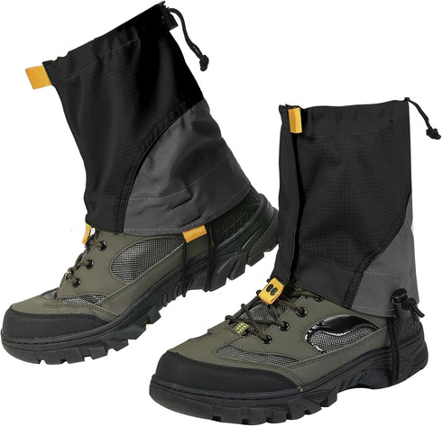 Gators for Hiking Boots and Shoes, Lightweight Adjustable Waterproof Leg Gaiters for Snow and Trail Running