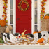 Vehomy Halloween Dog Toys - Squeaky Pumpkin & Turkey Chew Toy for Small & Medium Dogs (2Pcs).