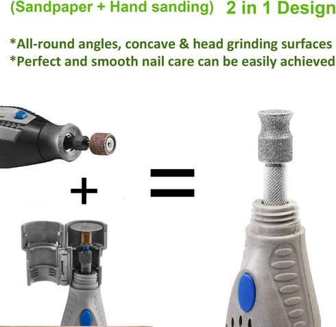 FlashA+60 Diamond Dog Nail for Dremel, Screw-Mounted Mode Nail Dremel Tool for Dogs, Especially Suitable
