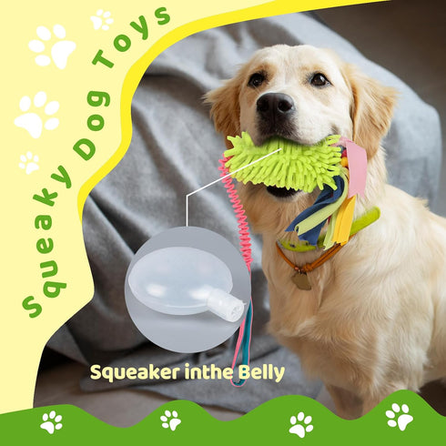 Dog Tug Toys for Aggressive Chewers, Strong Squeak Rope Toy for Large Dogs, Ideal for Training and Play