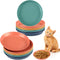 Gerrii 24 Pieces Cat Bowl - 6 Inch Shallow Whisker Fatigue Relief Dish for Kittens and Short Legged Cats