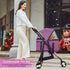 3-Wheels 3-in-1 BestPet Premium Multifunction Pet Stroller for Medium Small Dogs & Cats - Detachable Carrier