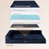 EHEYCIGA XL Memory Foam Dog Bed, Orthopedic Waterproof Egg Crate Couch Bed, Washable Cover, Navy