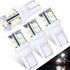 Aurelema 4 Pcs 906 LED Bulbs T10 Wedge Base Marine Boat Light