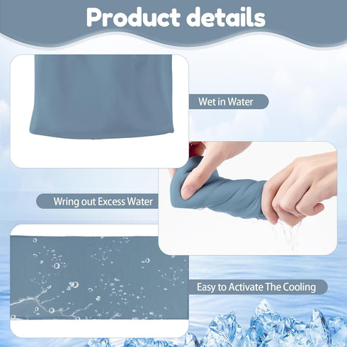 Honoson Cooling Towel Bulk - Neck & Face Cool Chilly Towels Microfiber Breathable Sport Sweat Rag for Gym, Yoga