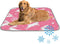imiBBWQu Dog Cooling Mat Pink Easter Bunny Dog Cooling Mat for Summer Washable