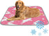imiBBWQu Dog Cooling Mat Pink Easter Bunny Dog Cooling Mat for Summer Washable